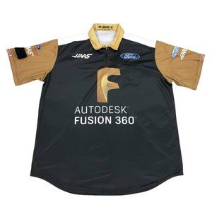 Simpson 1/4 Zip Zip Racing Shirt Men Size 2XL Ford HAAS Autodesk Made in USA